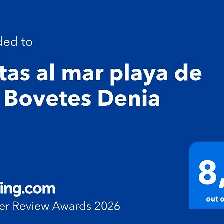 Vistas Al Mar Playa De Bovetes * 德尼亚